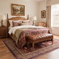 thumbnail image 5 of GENIMO 8'x10' Area Rug for Living Room, Washable Non Slip Soft Persian Rug for Bedroom Dining Room Home Office, Muted Burgundy, 5 of 11