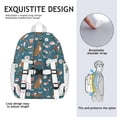 thumbnail image 5 of Boxer Dog Pitbull Terriers Dog and Sushi Backpack for School,Cute School Bag,Schoolbag with Adjustable Shoulder Straps & Padded Back,15"x11.42"x5.5", 5 of 6