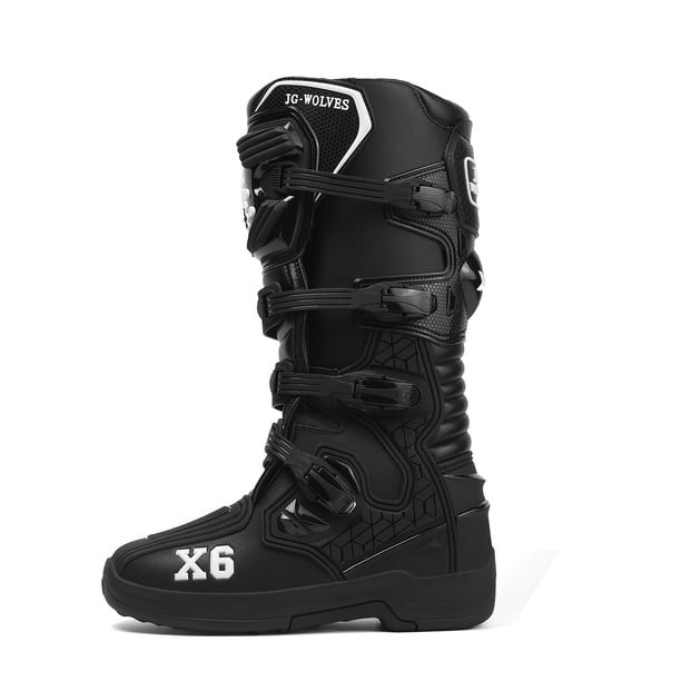 Botas de Moto Todo Clima: Confort Total & Aventura Sin Límites! Impermeables Viaje & Off-Road - Hombres y Mujeres,negro-43