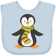 thumbnail image 3 of Inktastic Cute Penguin, Little Penguin, Penguin with Scarf Boys or Girls Baby Bib, 3 of 4