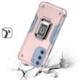 thumbnail image 3 of For Samsung Galaxy S22 Ultra OPTIMUM Magnetic Ring Stand Hybrid Case Cover - Rose Gold, 3 of 3