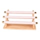thumbnail image 1 of Organizador de joyas con base de madera, expositor multiusos para pulseras 3 niveles, 1 of 9