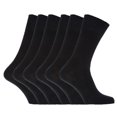 thumbnail image 1 of Dosaele Mens 100% Cotton Non Elastic Top Gentle Grip Socks (Pack Of 6), 1 of 2