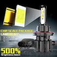 thumbnail image 3 of 2X H13/9008 6000K White LED Headlight Bulbs High Low Beam For Ford Mustang 2005-2012, 3 of 12
