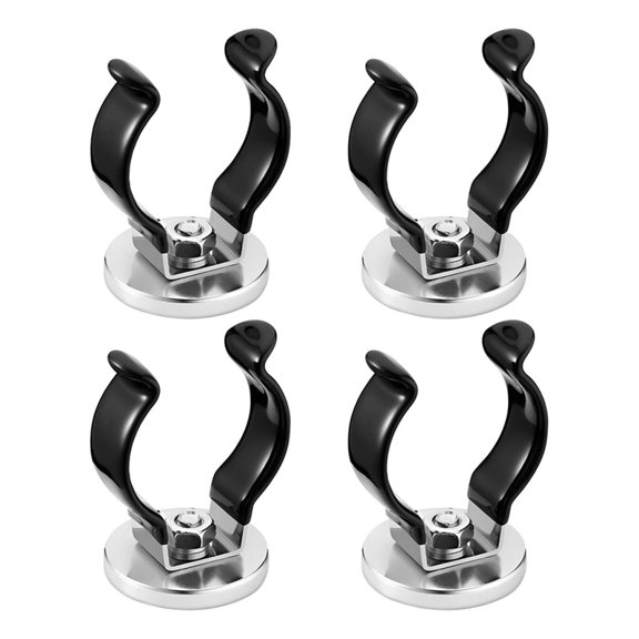 HOT 4PCS Universal Magnetic Hooks,Anti-Slip Mount Hookd for Broom Hanger and Mop Holder Garden Tool Organizer Rack