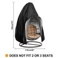 thumbnail image 4 of Housse Imperméable pour Chaise Oeuf de Terrasse, 4 of 4