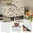 thumbnail image 6 of TSOVTHRID Rooster Chicken Egg Print Microwave Oven Dust Cover Heat-Resistant Dust Cover for Microwave Oven Universal Kitchen Appliance Protector, 18.25"W x 14.5"D x 11"H, S, 6 of 7