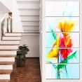 thumbnail image 1 of Still Life Yellow Red Gerbera Flower - Large Floral Canvas Art Print, 1 of 4