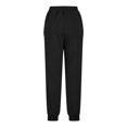 thumbnail image 4 of Sweatsuits Women 2 Piece Outfit, Prolriy Fall Wide Leg Pants Set Leisure Zip up Sweatsuits Lounge Sets for Women Black L, 4 of 7