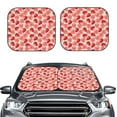 thumbnail image 2 of Gukieu Cute Strawberry Print Car Windshield Sun Visor, Foldable Anti-UV Car Sun Visor Suitable for Vans, Trucks Car Accessories-Large, 2 of 6