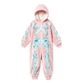thumbnail image 2 of Ticikt Kids Skeleton Hooded Onesie, Fleece Zip‑Up Halloween Cosplay Costume Warm Loungewear One‑Piece Sleep Jumpsuit,8-9 Years, 2 of 4