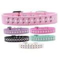 thumbnail image 3 of Mirage Pet Products616-4 AQ-18 Sprinkles Pearl & Bright Pink Crystals Dog Collar, Aqua - Size 18, 3 of 3