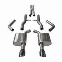 Corsa 15-16 Dodge Charger SRT/Scat Pack/R/T 6.4L Black Xtreme Cat-Back Exhaust Fits select: 2017-2018 DODGE CHARGER R/T 392, 2019-2020 DODGE CHARGER SRT HELLCAT
