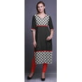 thumbnail image 2 of Bimba Robes Tuniques Droites pour Femmes Kurti Imprimé Tenue d'Été Kurta, 2 of 5