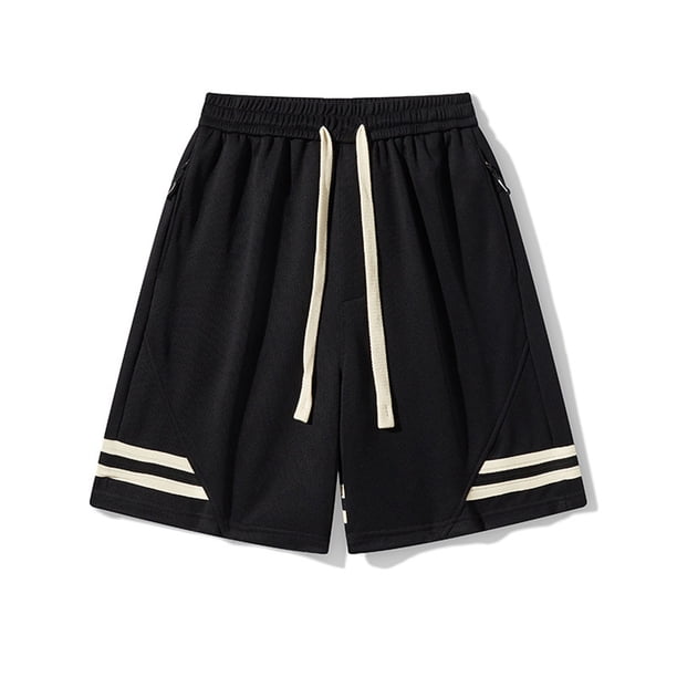 pstuiky Pantalones cortos para hombre, Pantalones cortos casuales cómodos de moda para hombre, de color liso, con cintura elástica regular, para playa Pantalones cortos de golf