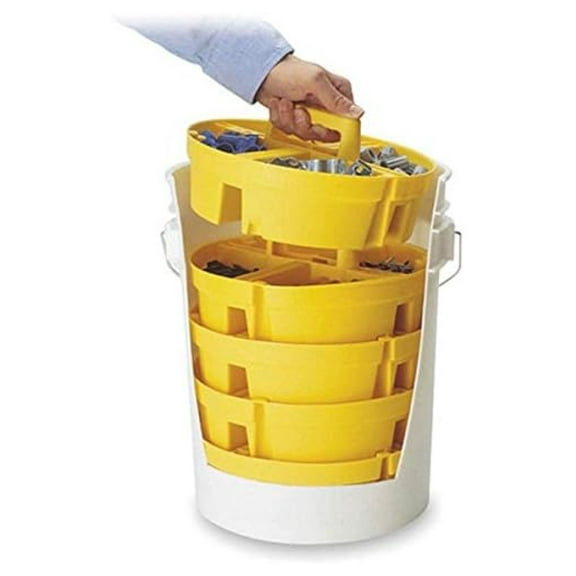 , 5 Gallon Parts Organizer Trays - Quantity 7