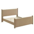 thumbnail image 5 of Platform Bed Frame, Queen, Gray, Velvet, Hotel Bedroom, Modern Contemporary, HB38148, 5 of 9