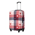 thumbnail image 2 of Wukai Heart Plaid Elastic Luggage Cover: Personalized Protection for Your Suitcase - Fits 19~29-inch, Washable & Durable Travel Companion-Medium, 2 of 8
