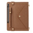 thumbnail image 2 of Dteck Portfolio Bag for Samsung Galaxy Tab S9 FE 10.9" / S9 / S8 / S7 11-inch Tablet Case, Crossbody Business Folio Stand Case with S Pen Holder/Card Slots/Thin Pocket/Hand Strap,Brown, 2 of 7
