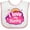 White and Pink, variant on Inktastic I Love My Nanny Grandchild Girls Baby Bib