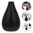 thumbnail image 3 of Tineasur Black Ceramic Zen Vase Minimalist Flower Pot for Home Decoration and Office Desktop Display, 3 of 6