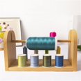 thumbnail image 2 of Wood Thread Spool Holder 9 Spool Thread Rack Embroidery Thread Organizers Holder, 2 of 6