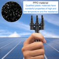 thumbnail image 3 of MC-4 T 3 Receptacle Connecteur Splitter Plug + Female Splitter PV Solar Panel 1000 V Solar Cable Connector Power Copper PPO Waterproof IP67 Black, 3 of 4
