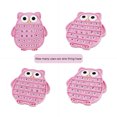 thumbnail image 3 of Opperiaya Press Type Rubber Decompression Toy Cartoon Owl Shaped Board Game, 3 of 4