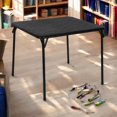thumbnail image 1 of Homy Casa Black Folding Card Table Drawing Supplies for Various Home Activities, Easy Storage Solution, 1 of 5