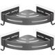 thumbnail image 1 of No Drilling Bathroom Corner Shelf, Adhesive Shower Caddy, Rustproof Aluminum Storage Rack, Wall Mounted Shower Organizer for Bathroom Accessories, Gra, 1 of 4