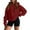 A003-Deep Red, variant on BDPORKAS Hoodies for Women Fall Winter Hooded Sweatshirt Pullover Tops Long Sleeved Comfortable Black XL