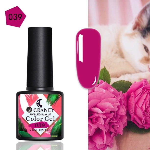 Esmalte de uñas en gel transparente para esculpir uñas, 96 colores, 7,5 ml por frasco, fototerapia removible, productos para uñas.