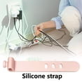thumbnail image 1 of Ataduras De Cables Sujetacables de Silicona 3 Agujeros Reutilizables Multiusos para Hogar/Oficina (Rosa), 1 of 7