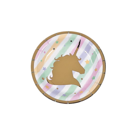 Unicorn Sparkle Dessert Plate (8Pc) - Party Supplies - 8 Pieces