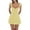 Yellow, variant on Women's Sweetheart Neck Ruffle Strap Mini Dress Fit and Flare Sleeveless Graduation Party Dress