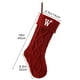 thumbnail image 3 of Herunwer Christmas Stockings with Initials, Letter Embroidered Xmas Stockings, Monogram Knitted Xmas Stocking, Christmas Party Fireplace Family Hanging Stocking Decorations, 3 of 5