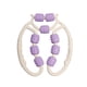 thumbnail image 3 of para rodillos de masaje para músculos manual 9 ruedas rodillo anticelulítico para muslos espuma Violeta, 3 of 9