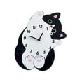 thumbnail image 4 of deevoka Cartoon Cat Wall Clock Birthday Gift Home Decor for Dining Room Bedroom Dorm 30cmx36cm, 4 of 9