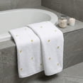 thumbnail image 4 of REGALWOVEN Cute Embroidery Cotton Bath Towels, 1 Pack Soft and Absorbent Oversized Towel for Home, Hotel, Spa, Gym Banana White 55" x 28", 4 of 7