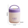 thumbnail image 4 of POINTERTECK Thermal Lunch Box Stainless Steel Bento Food Containers for Kids Adults (Beige), 4 of 9
