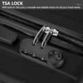 thumbnail image 3 of BEJOLO 20in-24in-28in 3 Piece Luggage Sets, ABS+PC Hard Shell Suitcases with TSA Lock & Spinner Wheels, Black, 3 of 6