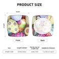 thumbnail image 6 of Gaeub Colorful Easter Eggs Square Chair Seat Covers, Stretch Fitted Printed Chair Seat Cushion Cover for Kitchen, Office - One Size, 6 of 9