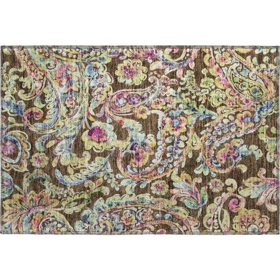 Dalyn Rugs Premium Machine Washable Mayfield AMF834 Chocolate 1'8" x 2'6" Rug