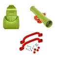 thumbnail image 4 of Juego de columpios de juguete perfecl para parque infantil verde con buzón y telescopio, 4 of 8