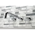 thumbnail image 2 of Kingston Brass KS8051CML Manhattan Two-Handle Wall Mount Roman Tub Faucet, Polished Chrome, 2 of 7