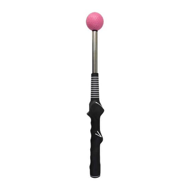 jinwen Golf Swing Adults Portable Training Aid for Flexibility Balance Speed Black Pink