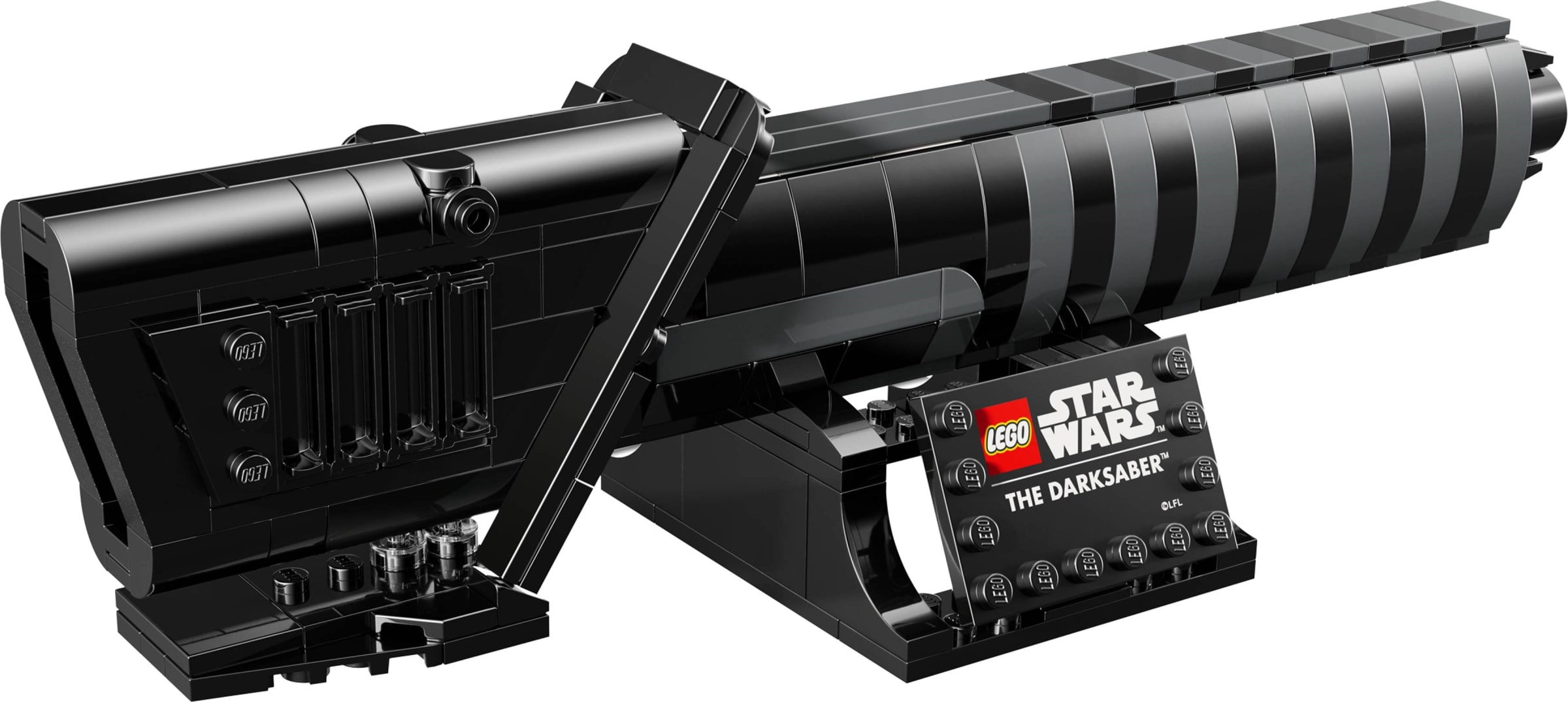 LEGO Star Wars The Darksaber  278-Piece Buildable Lightsaber Display Model with Stand & Nameplate, Collectible Mandalorian Decor Gift for Adults  40917