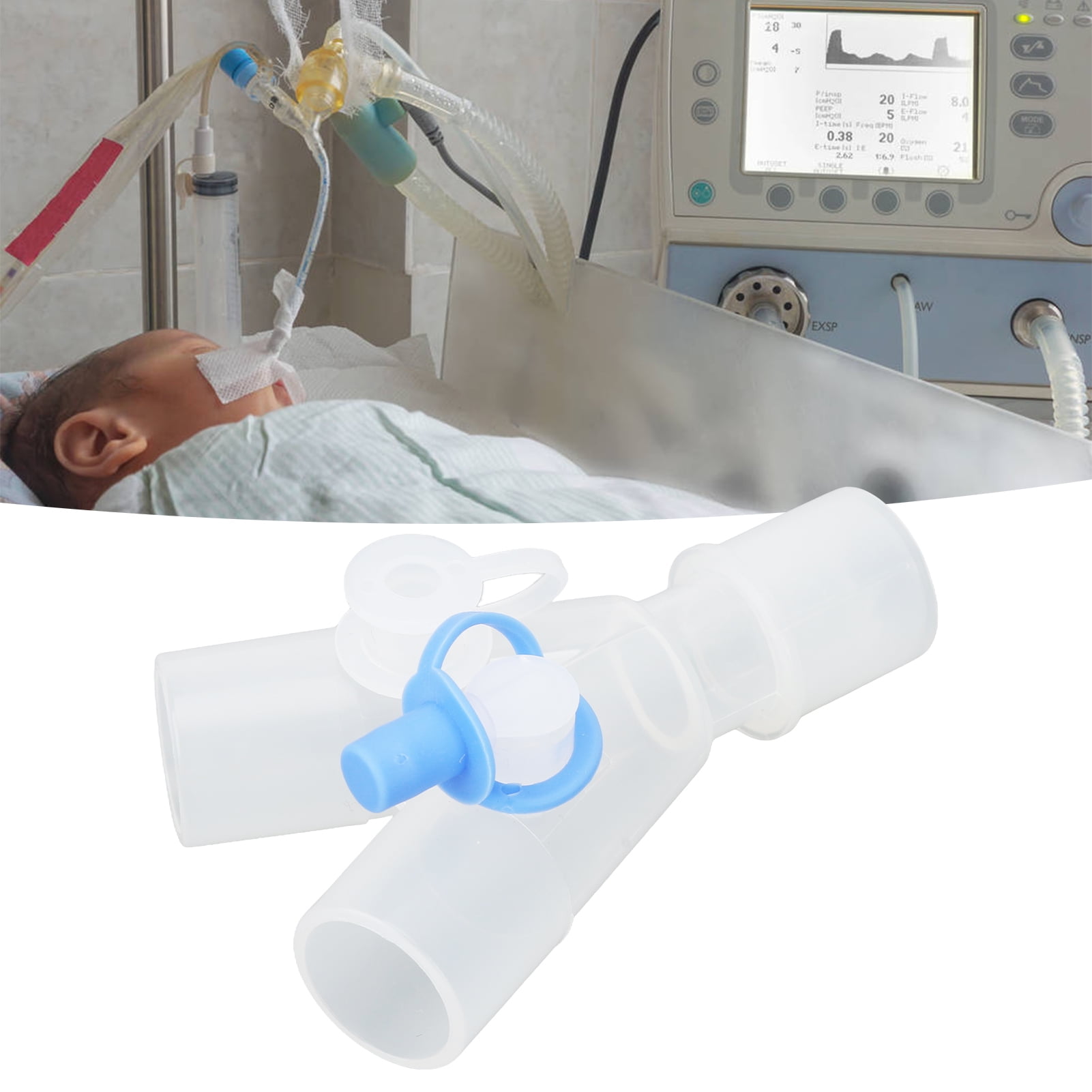 Adaptateur De Tube O2, Connecteur De Tube D'oxygène Facile à 3 Voies En  Plastique à 2 Trous Pour Tuyau De Machine Respiratoire 