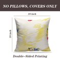 thumbnail image 2 of LALILO Throw Pillow Covers Floral White And Tulip Accent Art Cushion Cover 18" x 18", 2 Pack, 2 of 6