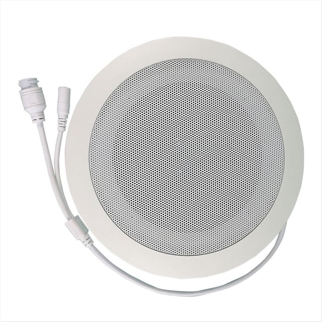 de Megafonía IP de Red de 10 W con Altavoz de Techo ABS con Audio y POE o 12 V CC.